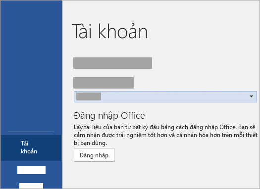Cách đăng nhập tài khoản Microsoft trên Office bản quyền