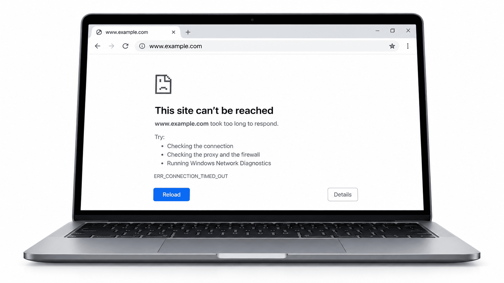 Kiểm tra lỗi trình duyệt không mở được trang web trên laptop.