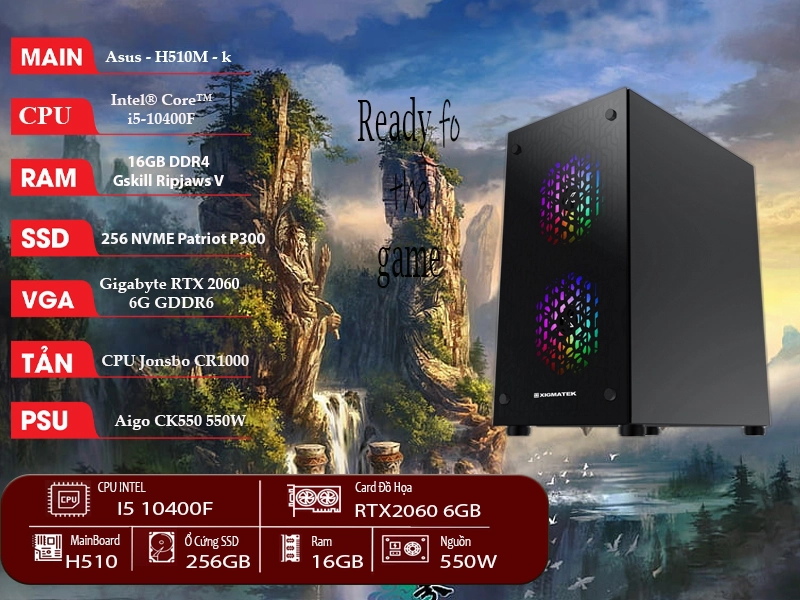 PC đã build sẵn phục vụ nhu cầu gaming