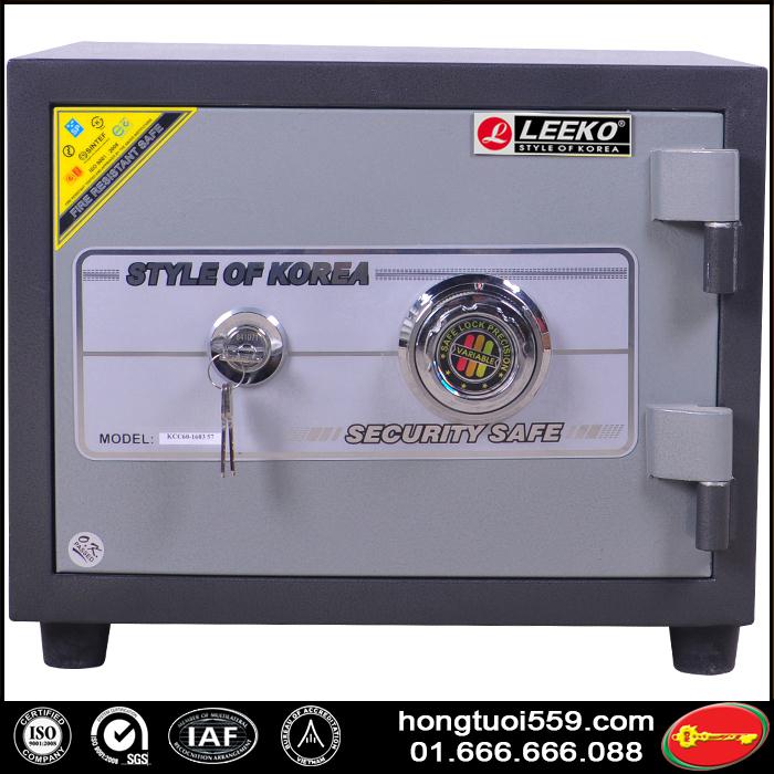 két sắt chống cháy 60 khóa cơ đen