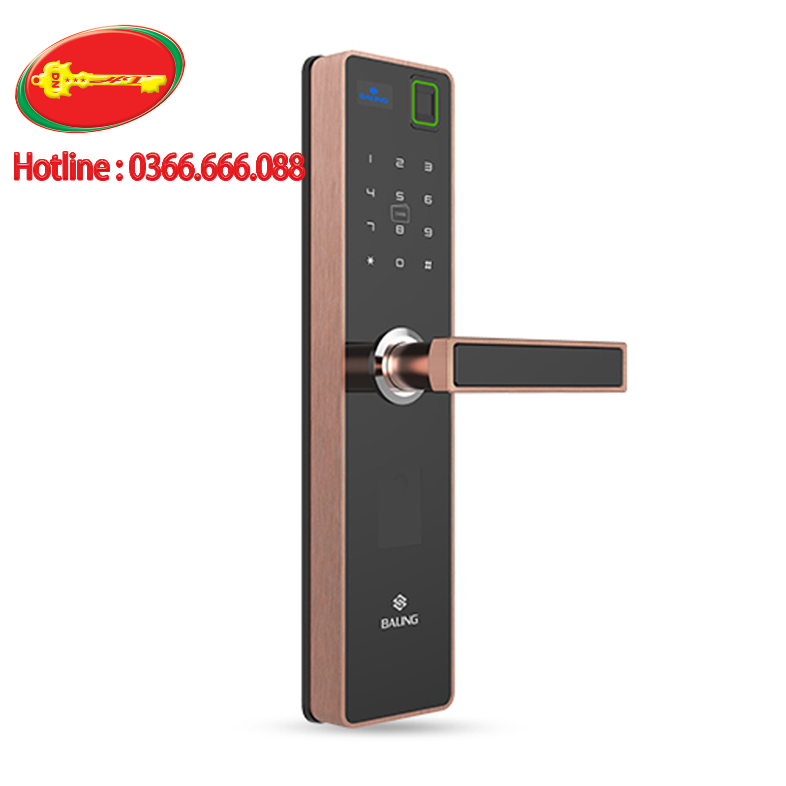 KHÓA VÂN TAY BALING S1-THẺ-MẬT MÃ-ĐIỀU KHIỂN