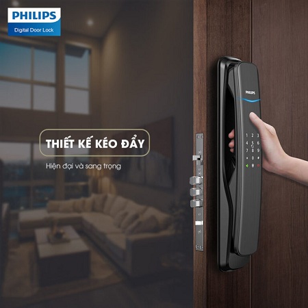 Khóa cửa thông minh thương hiệu Philips DDL 702 (kết nối Wifi)