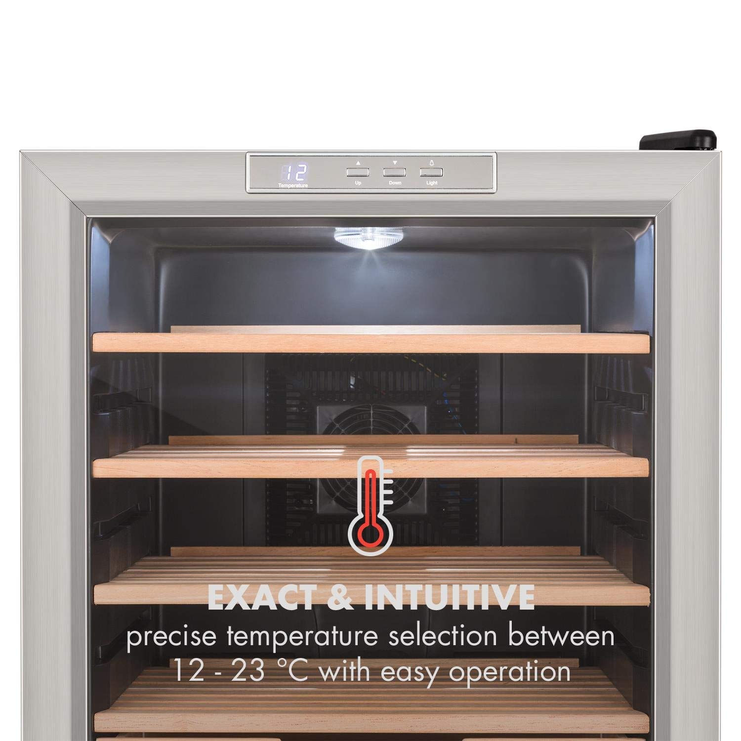 Tủ bảo quản Cigar Klarstein El Presidente | 65L Màu bạc | HA ANH GERMANY