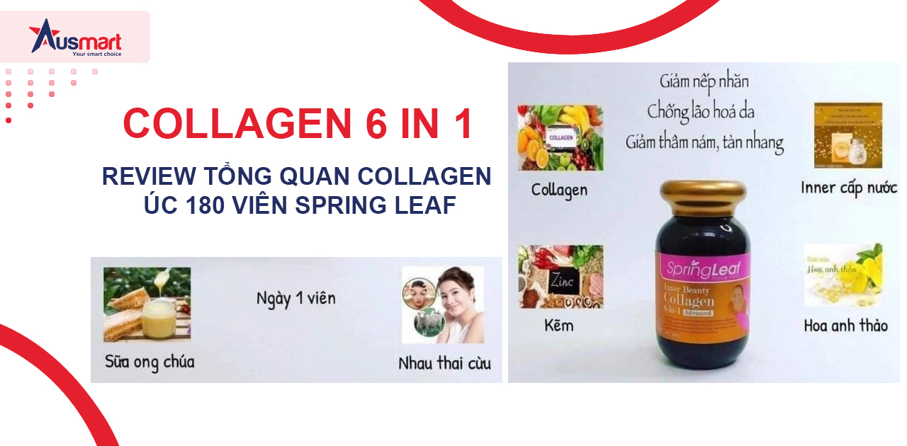 Review Collagen Úc 180 Viên Spring Leaf Úc