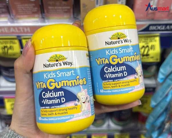 Kẹo Nature's Way Calcium + Vitamin D Kids Smart Vita Gummies