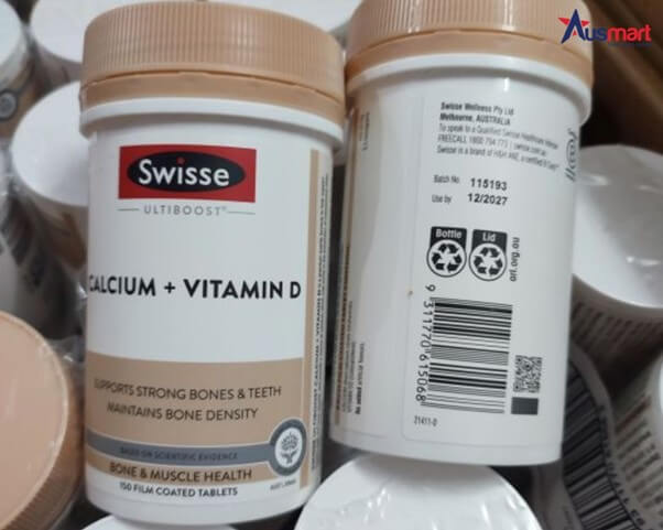 Thực phẩm chức năng bổ sung canxi Canxi Vitamin D Swisse Ultiboost Calcium