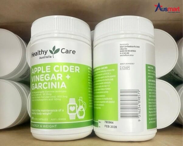 Thực phẩm chức năng giảm cân Healthy Care Apple Cider Vinegar + Garcinia