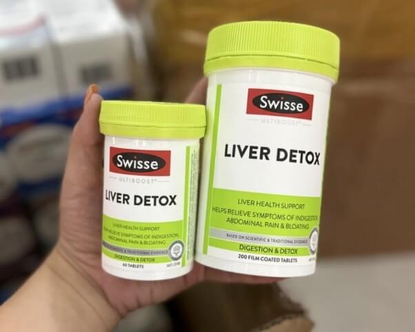 Thực phẩm chức năng giải độc gan Liver Detox Úc Swisse Ultiboost