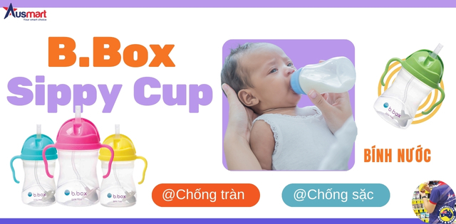 Bình tập uống nước cho bé trên 6 tháng B.Box Sippy Cup