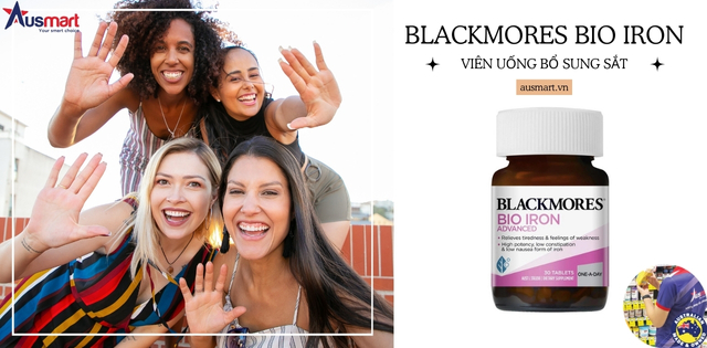 Viên uống bổ sung sắt Blackmores Bio Iron Advance Viên uống bổ sung sắt Blackmores Bio Iron Advance