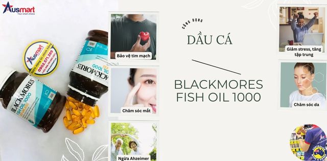Công dụng của viên dầu cá Fish Oil Blackmores 1000mg Công dụng của viên dầu cá Fish Oil Blackmores 1000mg