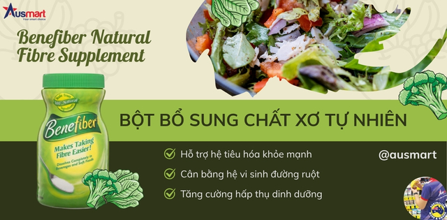 Bột bổ sung chất xơ tự nhiên Benefiber Natural Fibre Supplement
