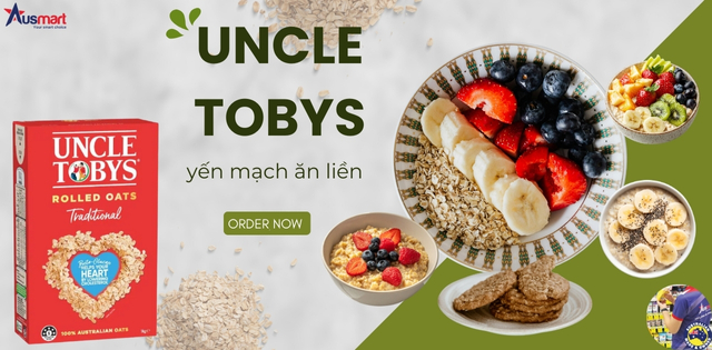 Yến mạch ăn liền Uncle Tobys Rolled Oats Traditional