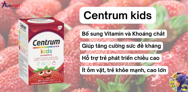 Centrum Kids Úc Vitamin tổng hợp cho bé Centrum Kids Úc Vitamin tổng hợp cho bé