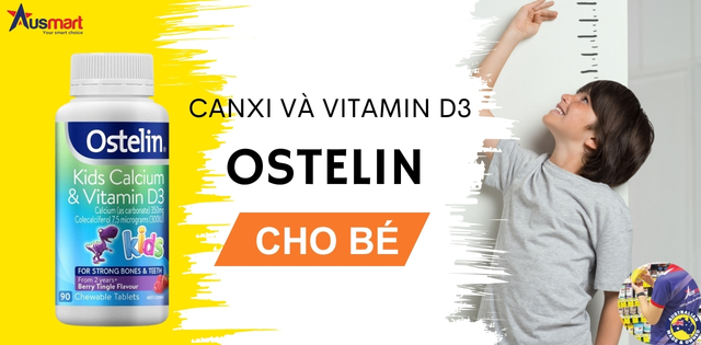 Viên nhai bổ sung Canxi Ostelin Kids Calcium & Vitamin D3 cho bé Viên nhai bổ sung Canxi Ostelin Kids Calcium & Vitamin D3 cho bé