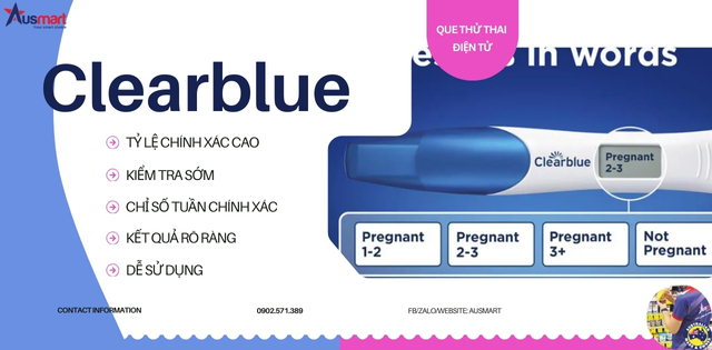 Đặc điểm nổi bật của Que thử thai Clearblue