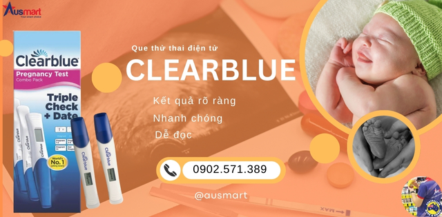 Que thử thai điện tử Clearblue cho kết quả chính xác chỉ trong 5s