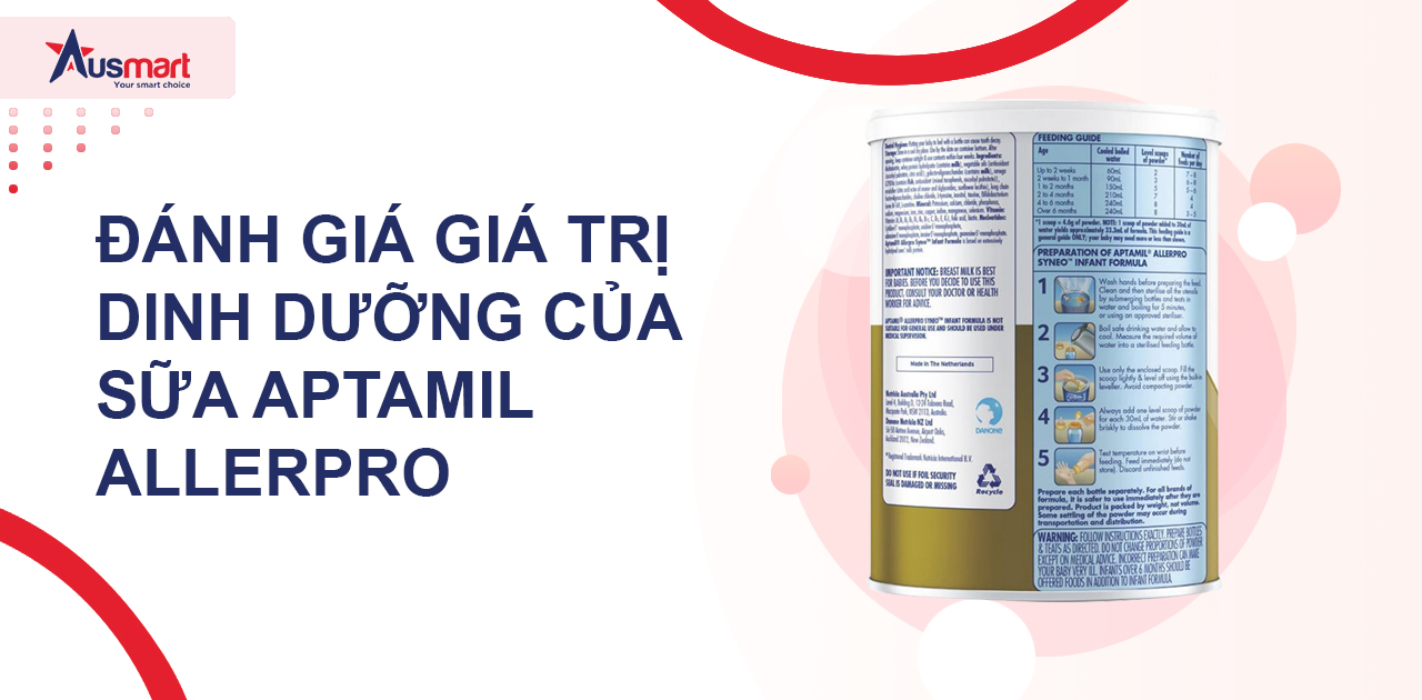 Đánh Giá Giá Trị Dinh Dưỡng Của Sữa Aptamil Allerpro