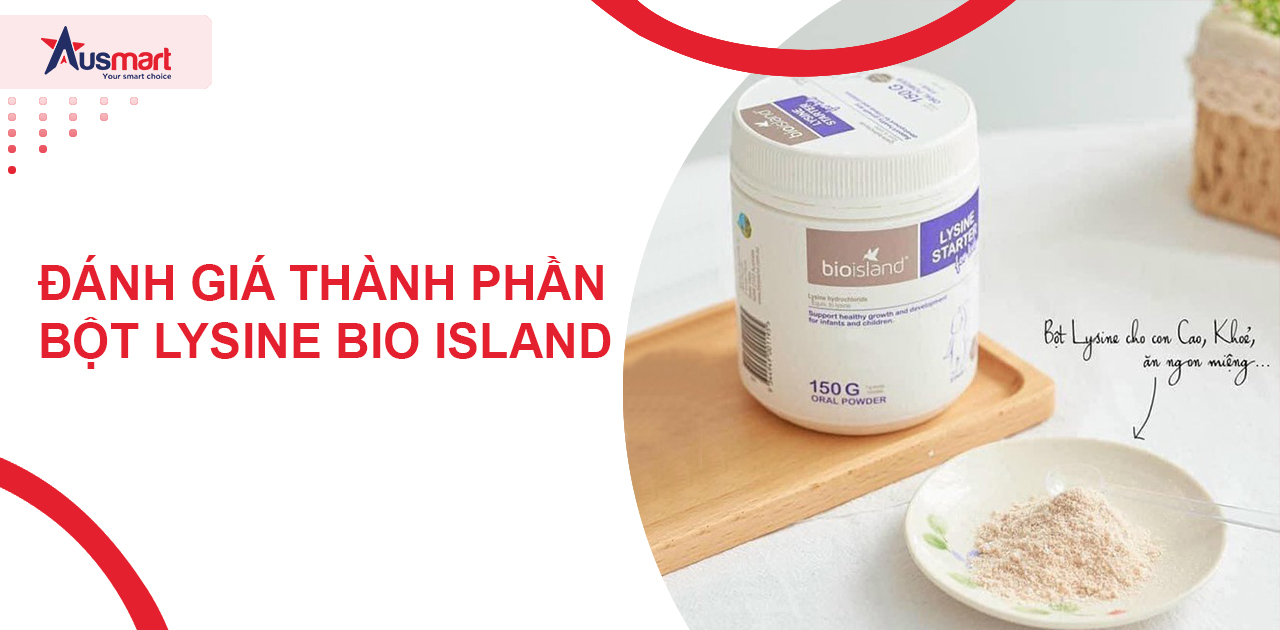 Đánh giá thành phần bột Lysine Bio Island