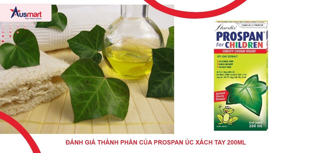 Đánh giá thành phần của Prospan Úc xách tay 200ml