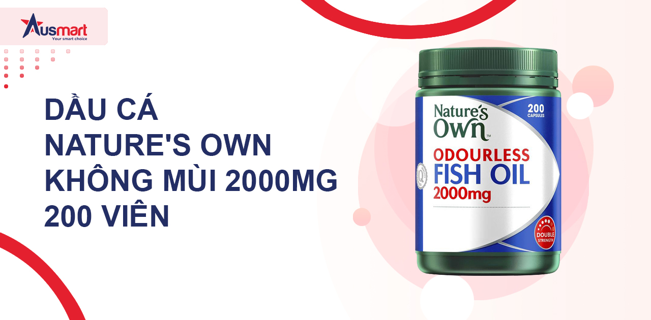 Dầu cá Nature's Own không mùi 2000mg 200 viên