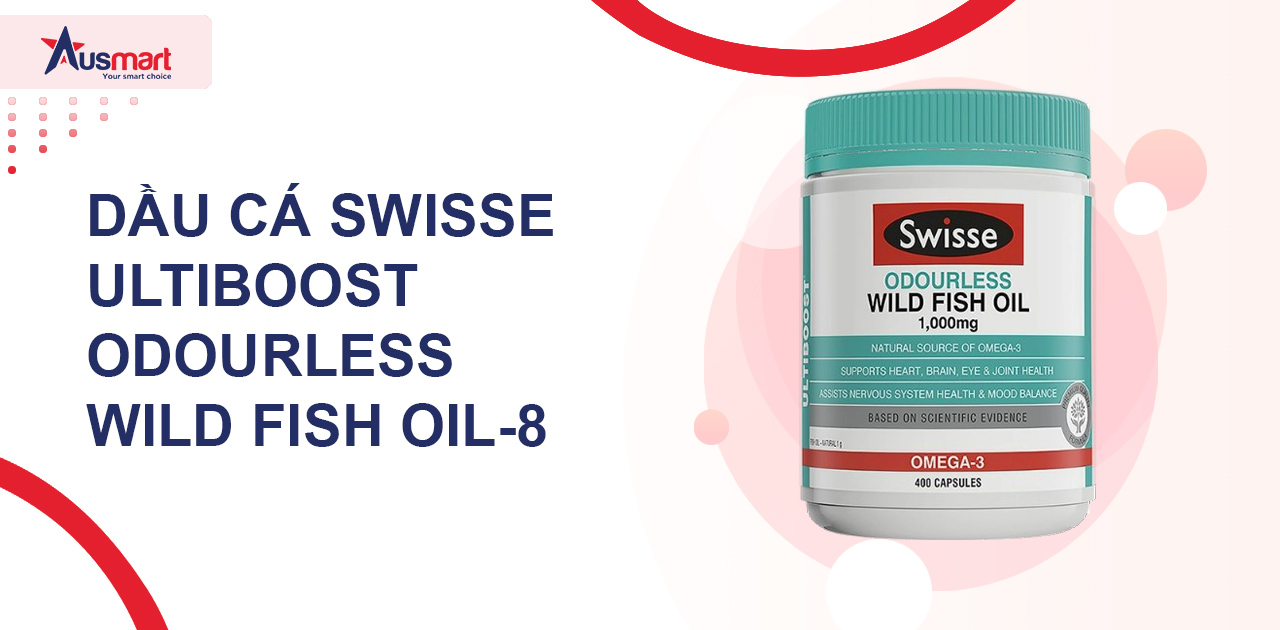 Dầu cá Swisse Ultiboost Odourless Wild Fish Oil