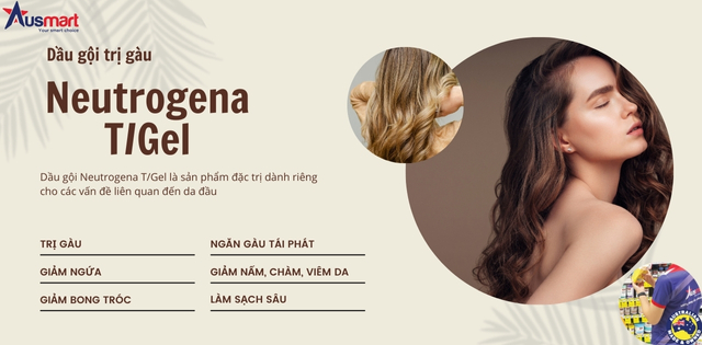 Công dụng dầu gội trị gàu Neutrogena T/Gel Công dụng dầu gội trị gàu Neutrogena T/Gel