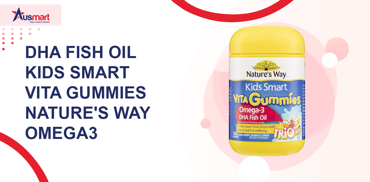 DHA Fish Oil Kids Smart Vita Gummies Nature's Way Omega3