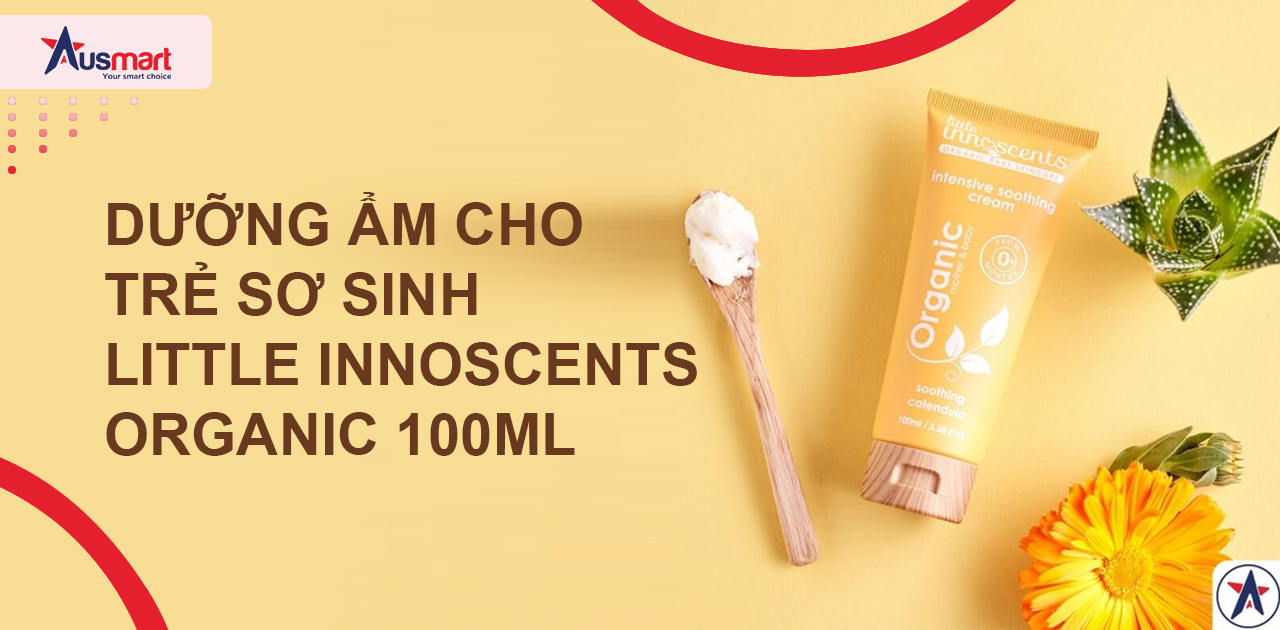 Dưỡng ẩm cho trẻ sơ sinh Little Innoscents Organic 100ml