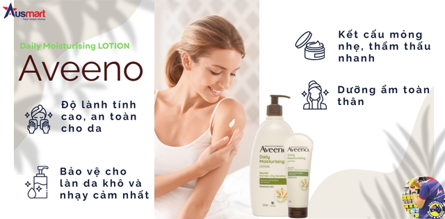 Công dụng của sữa dưỡng ẩm toàn thân Aveeno Daily Moisturizing Lotion
