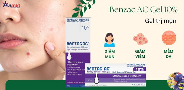 Gel trị mụn Benzac AC Gel 10%