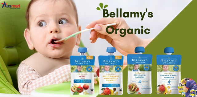 Hỗn hợp trái cây xay nhuyễn Bellamy's Organic