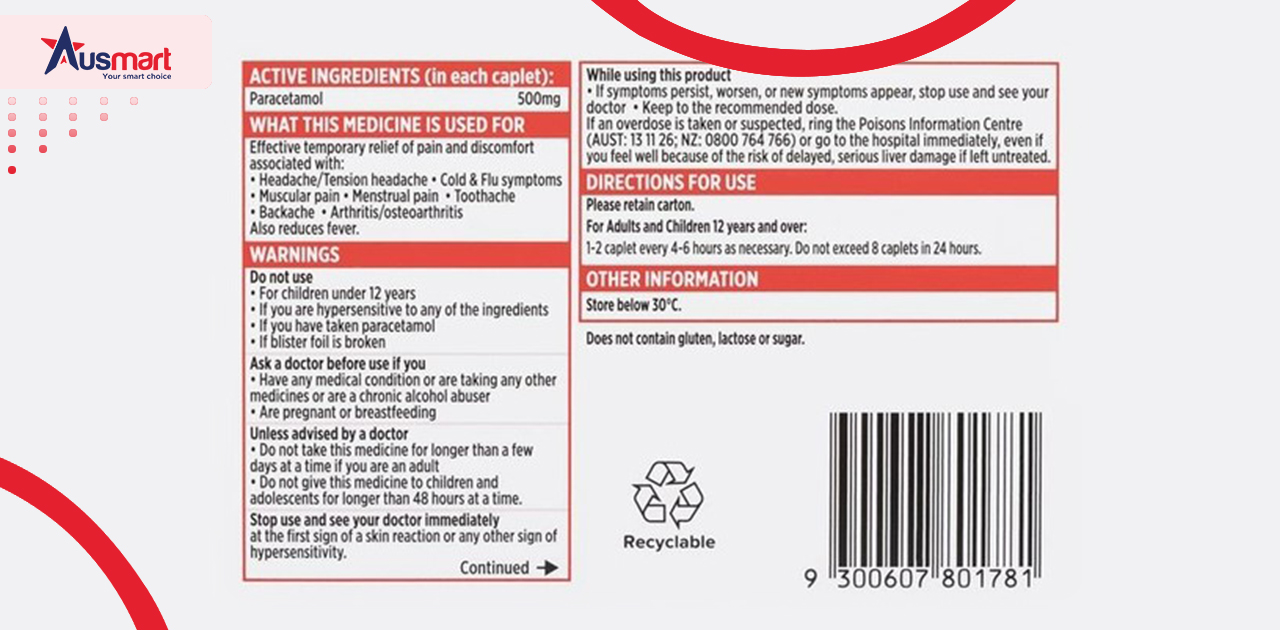 Hướng dẫn về liều lượng sử dụng Tylenol