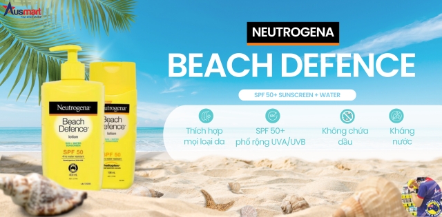 Ưu điểm của kem chống nắng Neutrogena Beach Defence Sun + Water