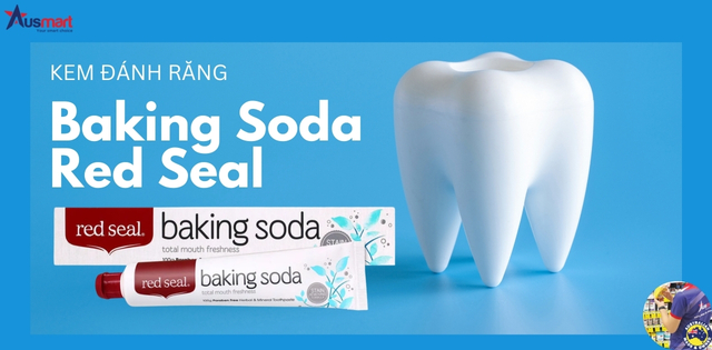 Kem làm trắng răng Baking Soda Red Seal Úc