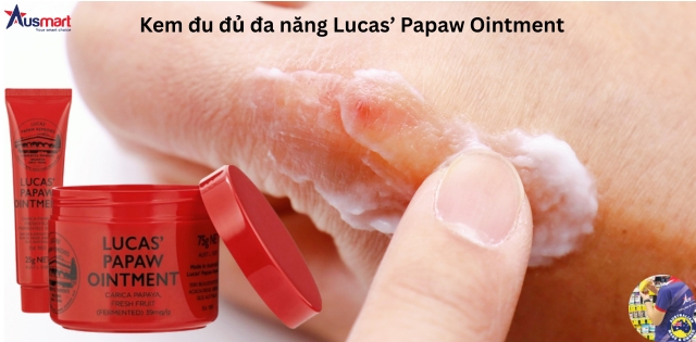 Kem đu đủ Lucas Papaw giúp làm mềm da