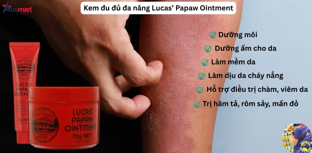 Công dụng của Kem đu đủ Lucas Papaw