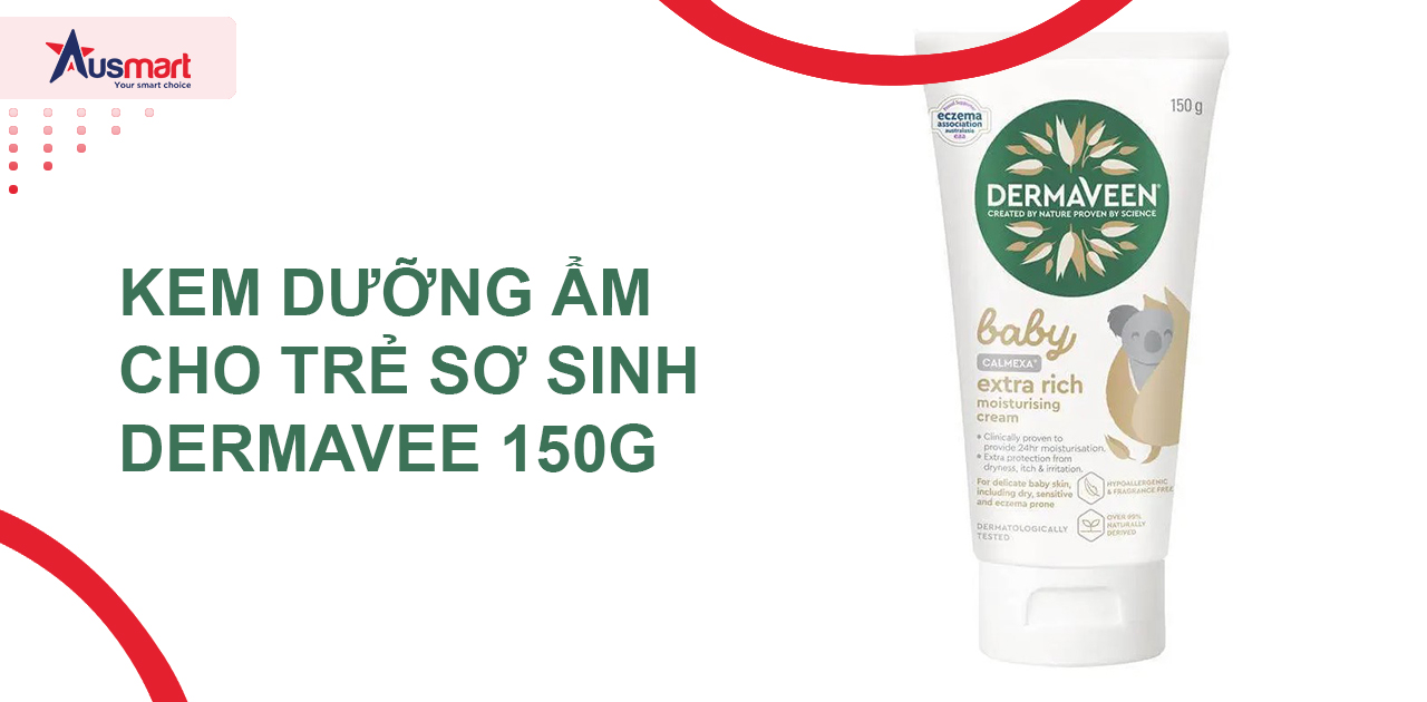 Kem dưỡng ẩm cho trẻ sơ sinh DermaVee 150g