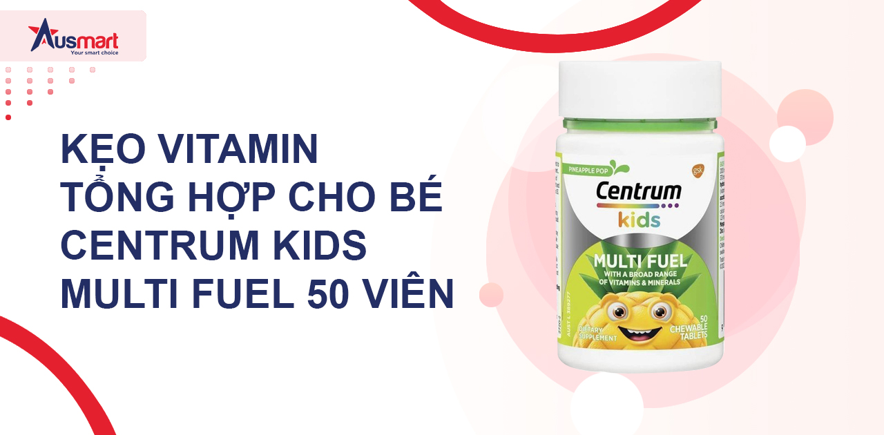 Kẹo vitamin tổng hợp cho bé Centrum Kids Multi Fuel 50 viên