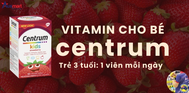 Vitamin tổng hợp cho bé 3 tuổi Centrum kids Vitamin tổng hợp cho bé 3 tuổi Centrum kids