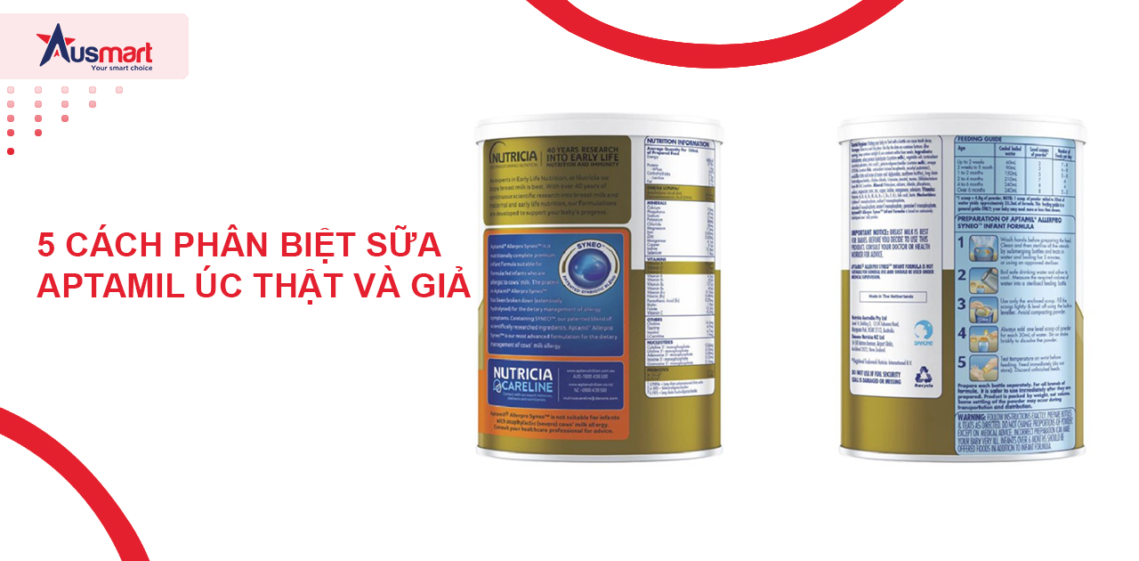 Cách Phân Biệt Sữa Aptamil Úc Thật Và Giả