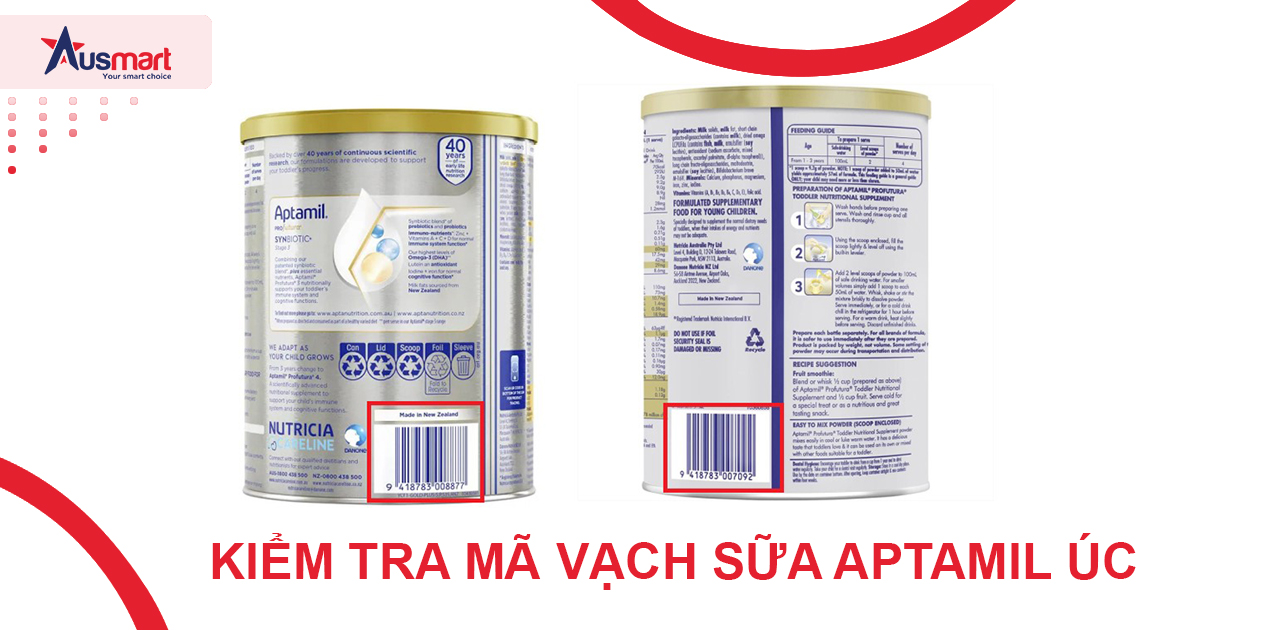 Cách Phân Biệt Sữa Aptamil Úc Thật Và Giả