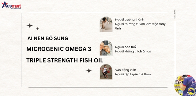 Đối tượng nên bổ sung viên uống dầu cá Omega 3 Microgenic Đối tượng nên bổ sung viên uống dầu cá Omega 3 Microgenic