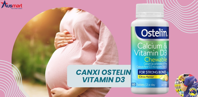 Bổ sung viên Ostelin Calcium & Vitamin D3 cho mẹ bầu Bổ sung viên Ostelin Calcium & Vitamin D3 cho mẹ bầu
