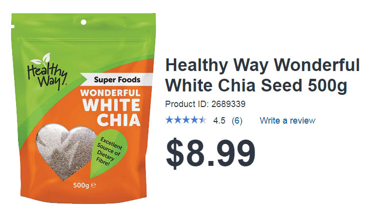 [Review] Hạt Chia trắng Healthy Way Wonderful White Chia Seed có tốt không?