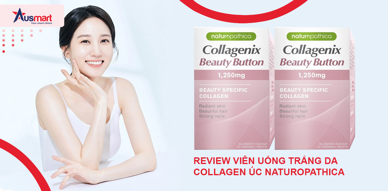 Đánh giá công dụng làm trắng da của viên Collagen Úc Naturopathica