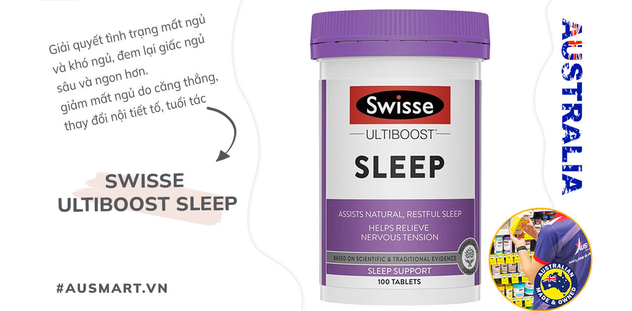 Swisse Ultiboost Sleep: Giải Pháp Tự Nhiên Cho Giấc Ngủ Ngon và Sâu từ Úc