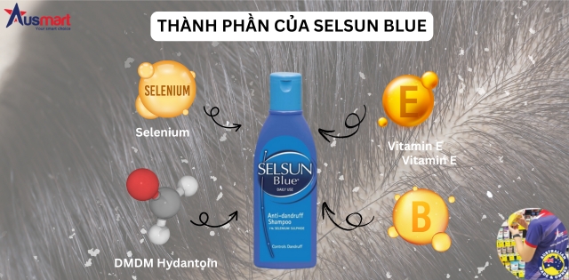 Thành phần chính của dầu gội Selsun Blue Repenishing Dandruff Control Thành phần chính của dầu gội Selsun Blue Repenishing Dandruff Control