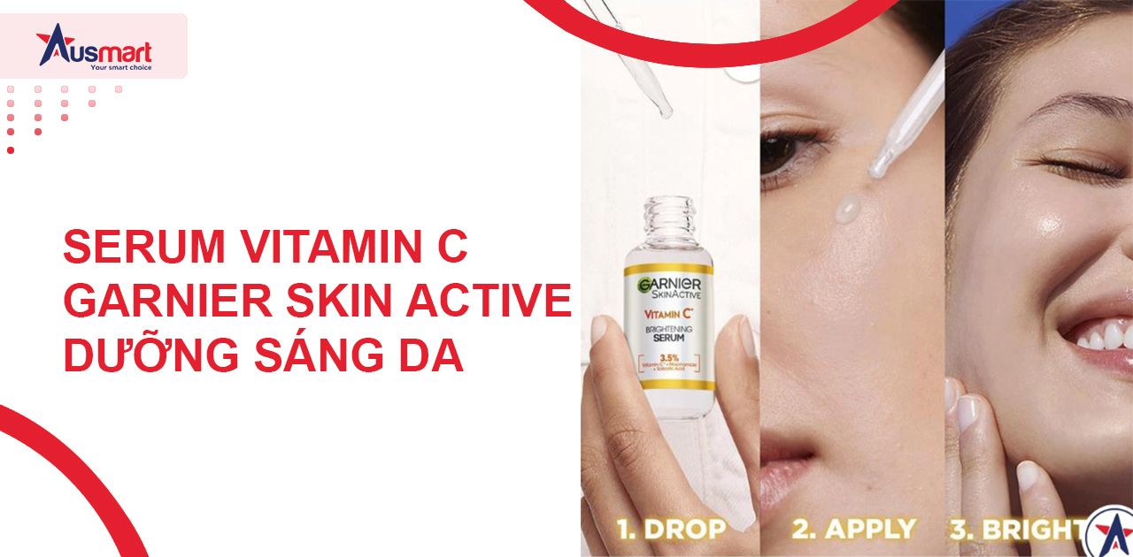 Serum Vitamin C dưỡng trắng da Garnier Skin Active