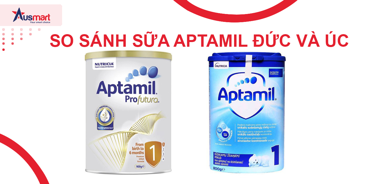 So sánh sữa Aptamil Đức và Úc